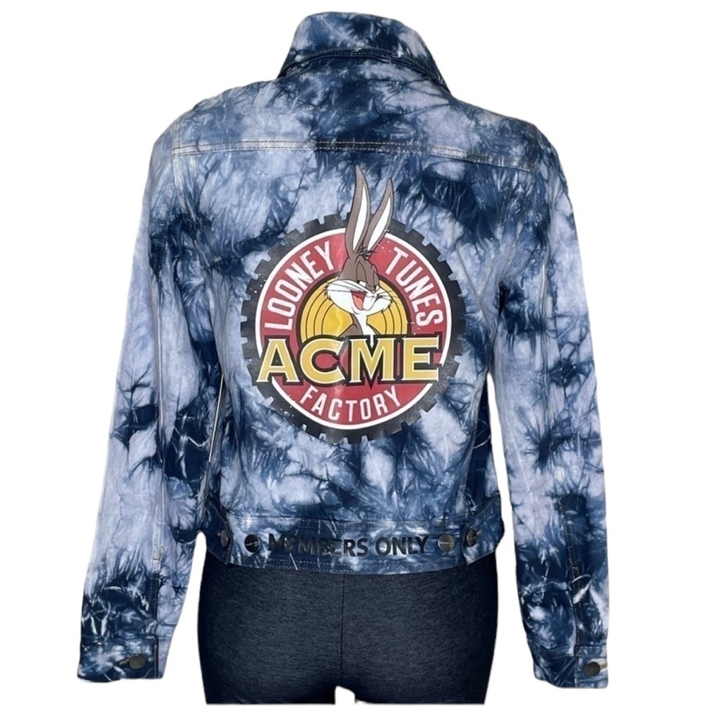 Members Only Looney Tunes tie dye jacket NWT small